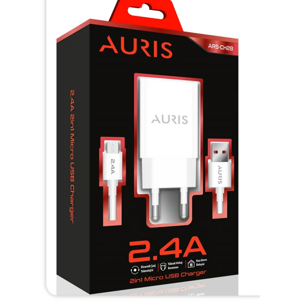 Auris Ch28 Micro Şarj Seti 12w 2-4 Amper